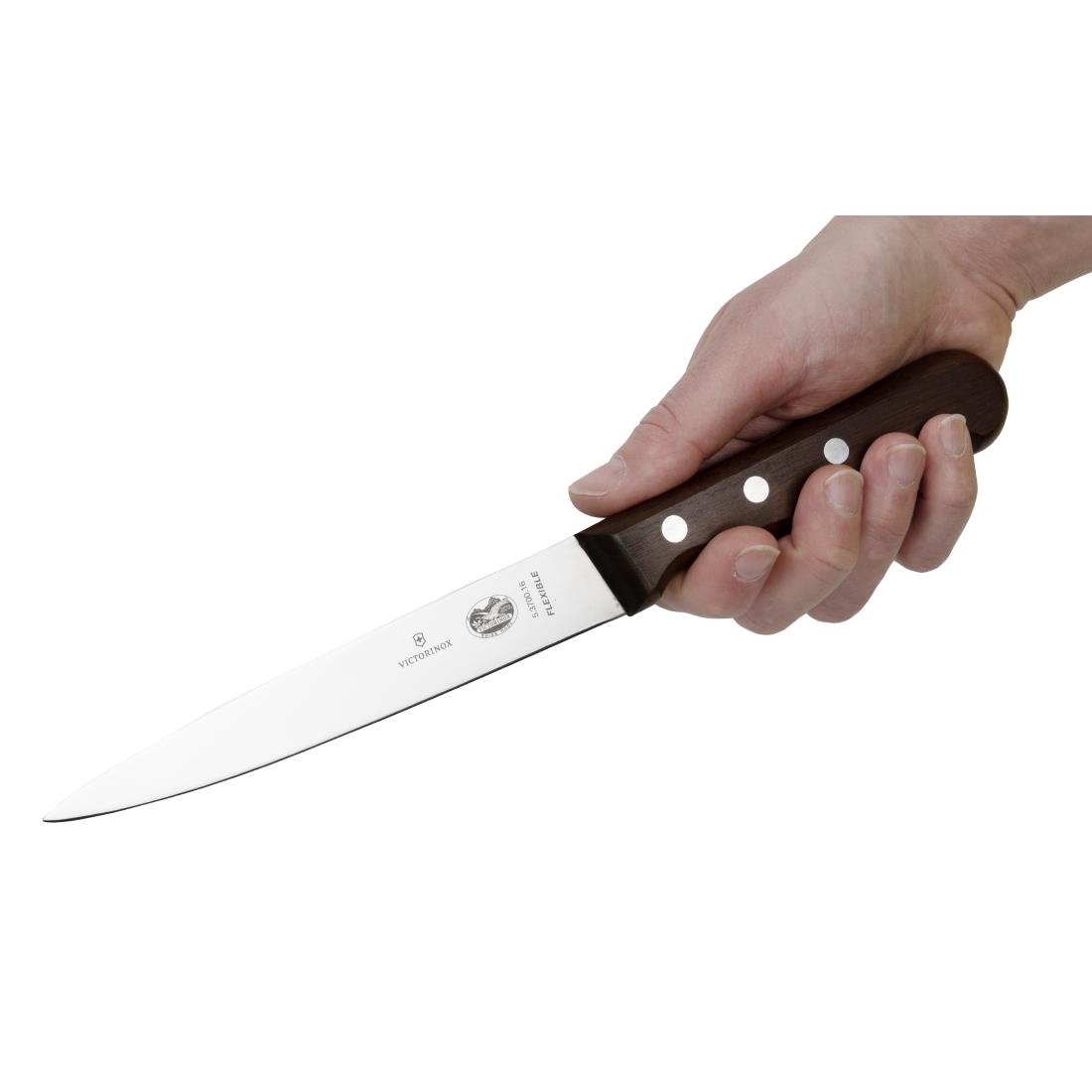 Victorinox Wooden Handled Filleting Knife 15cm