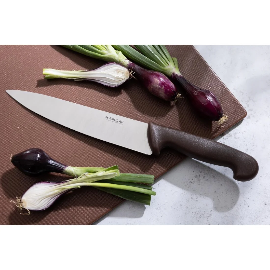 Hygiplas Chefs Knife Brown 21.5cm - Image 6