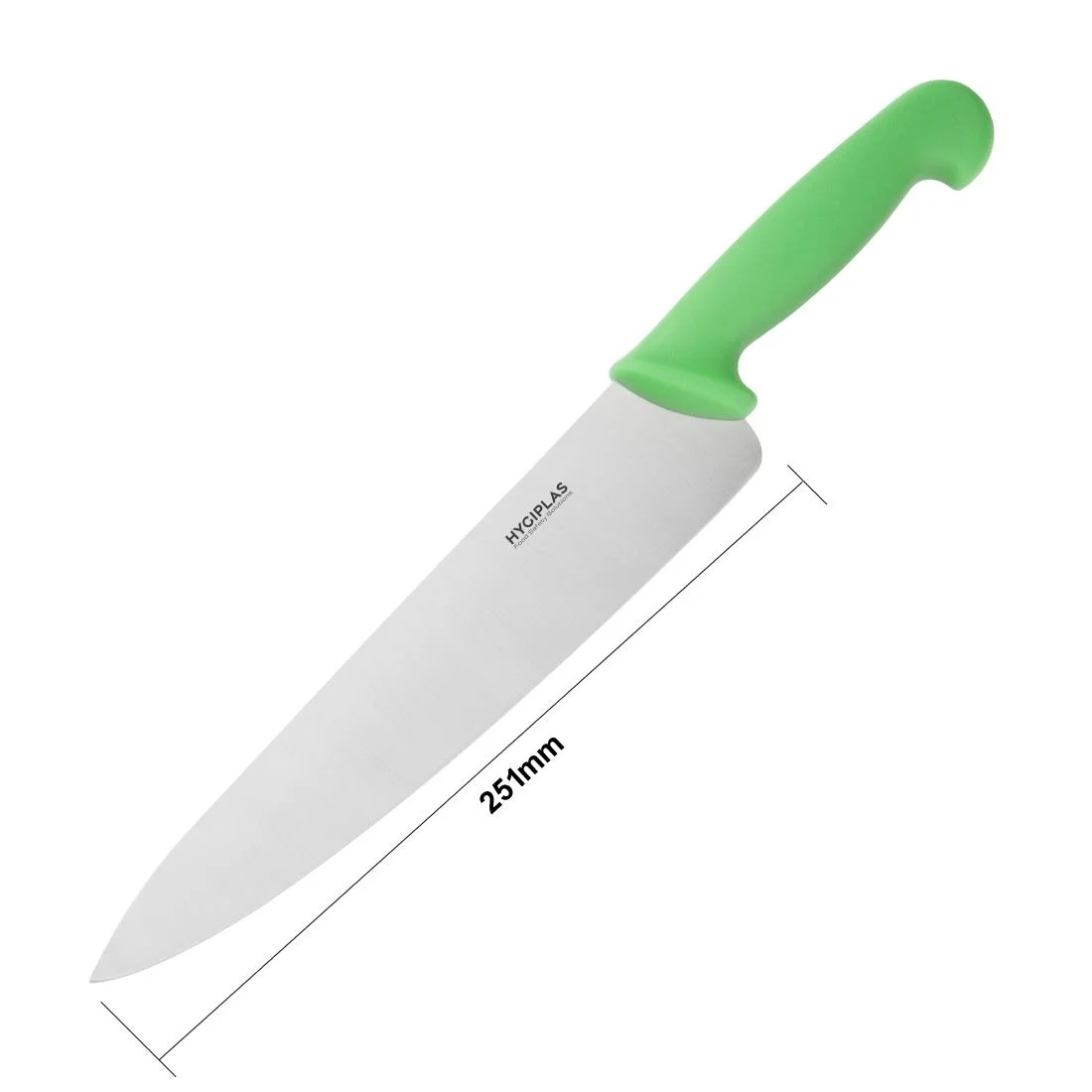 Hygiplas Chefs Knife Green 25.5cm - Image 5