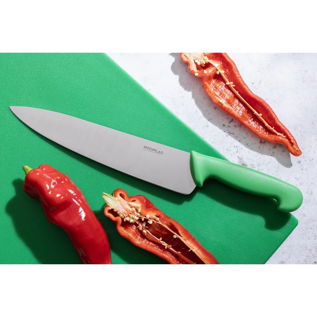 Hygiplas Chefs Knife Green 25.5cm - Image 6
