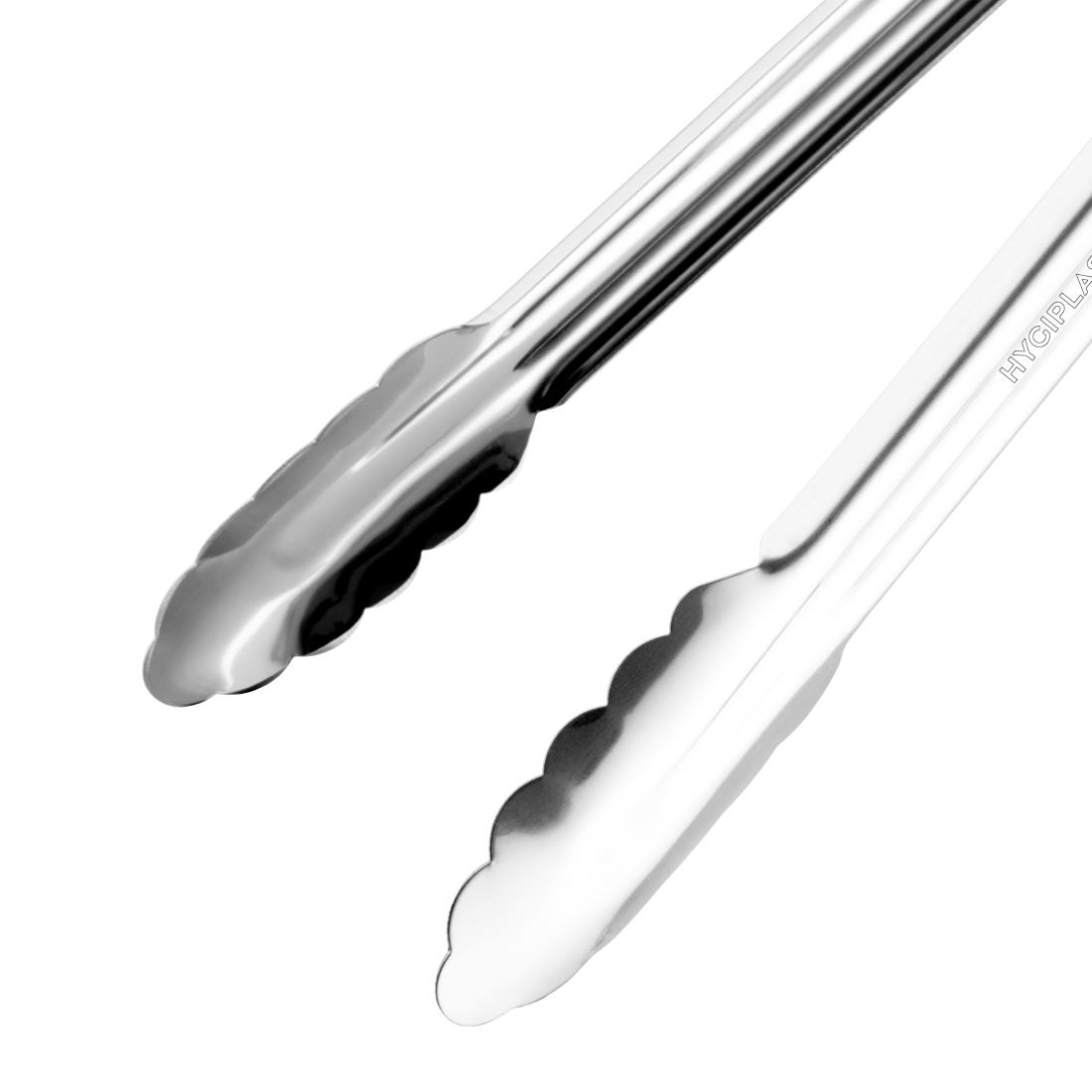 Vogue Colour Coded Black Serving Tongs 11"