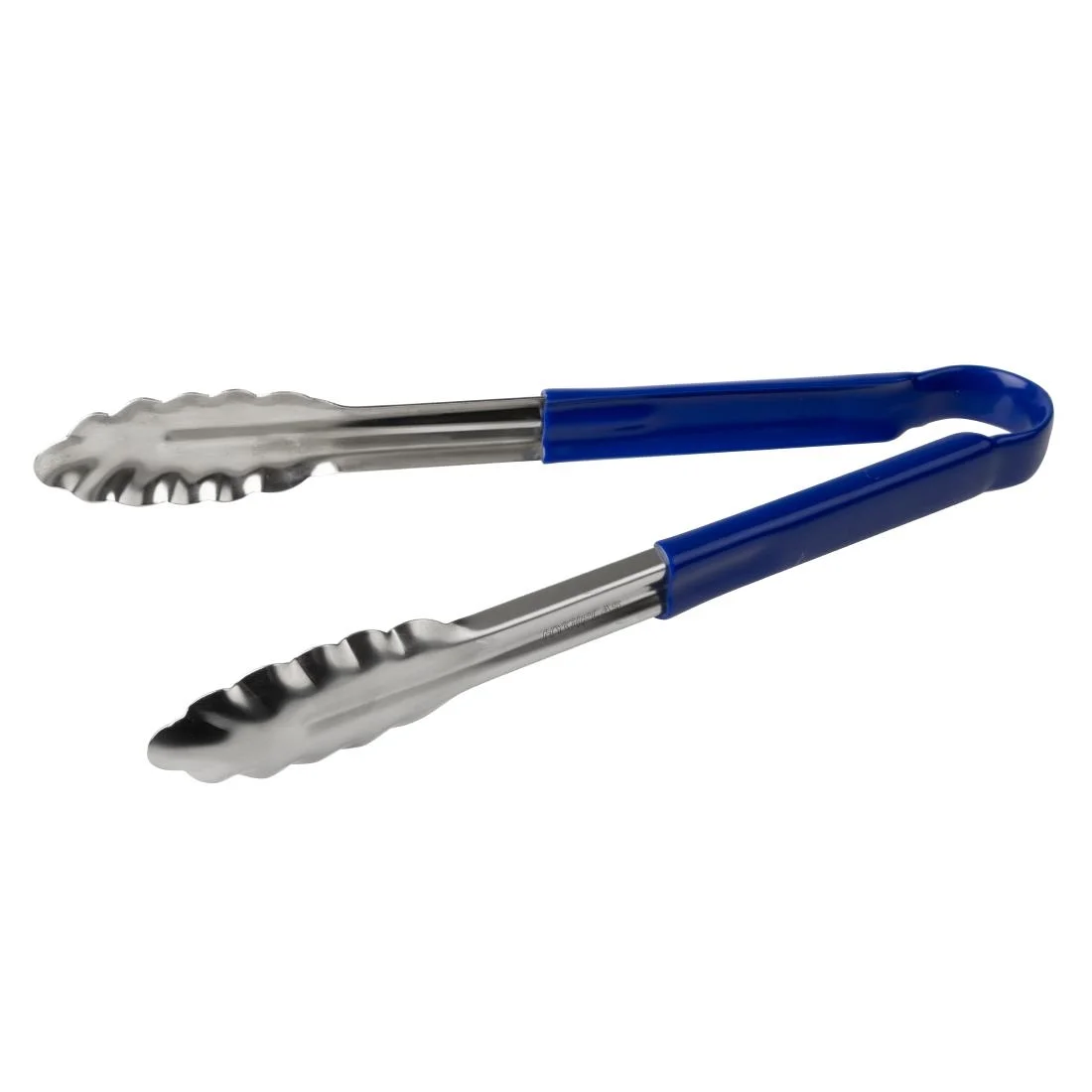 Vogue Colour Coded Blue Serving Tongs 11"