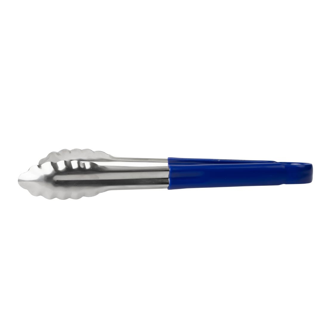 Vogue Colour Coded Blue Serving Tongs 11"