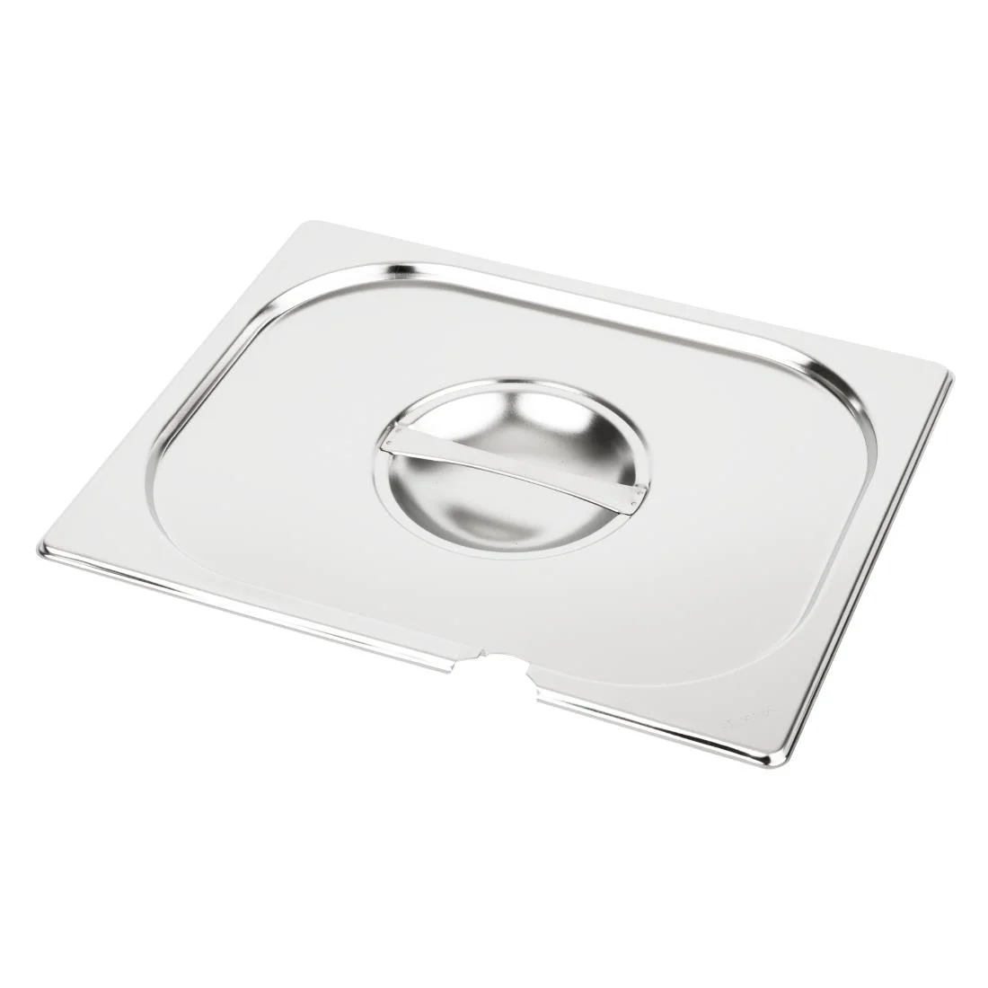 Vogue Stainless Steel 1/2 Gastronorm Notched Lid - Image 4