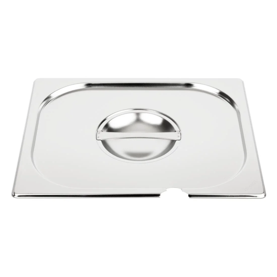 Vogue Stainless Steel 1/2 Gastronorm Notched Lid - Image 5