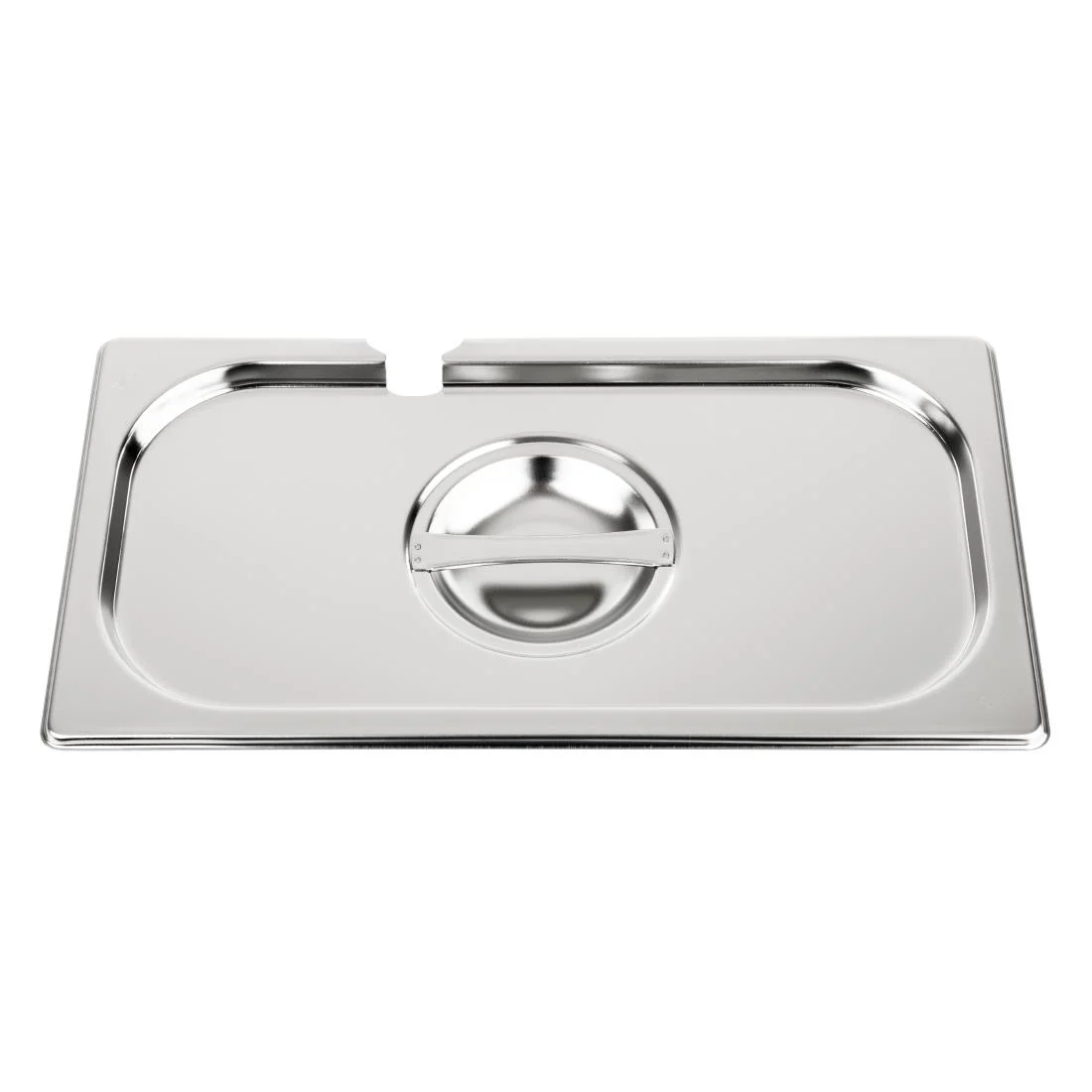 Vogue Stainless Steel 1/3 Gastronorm Notched Lid