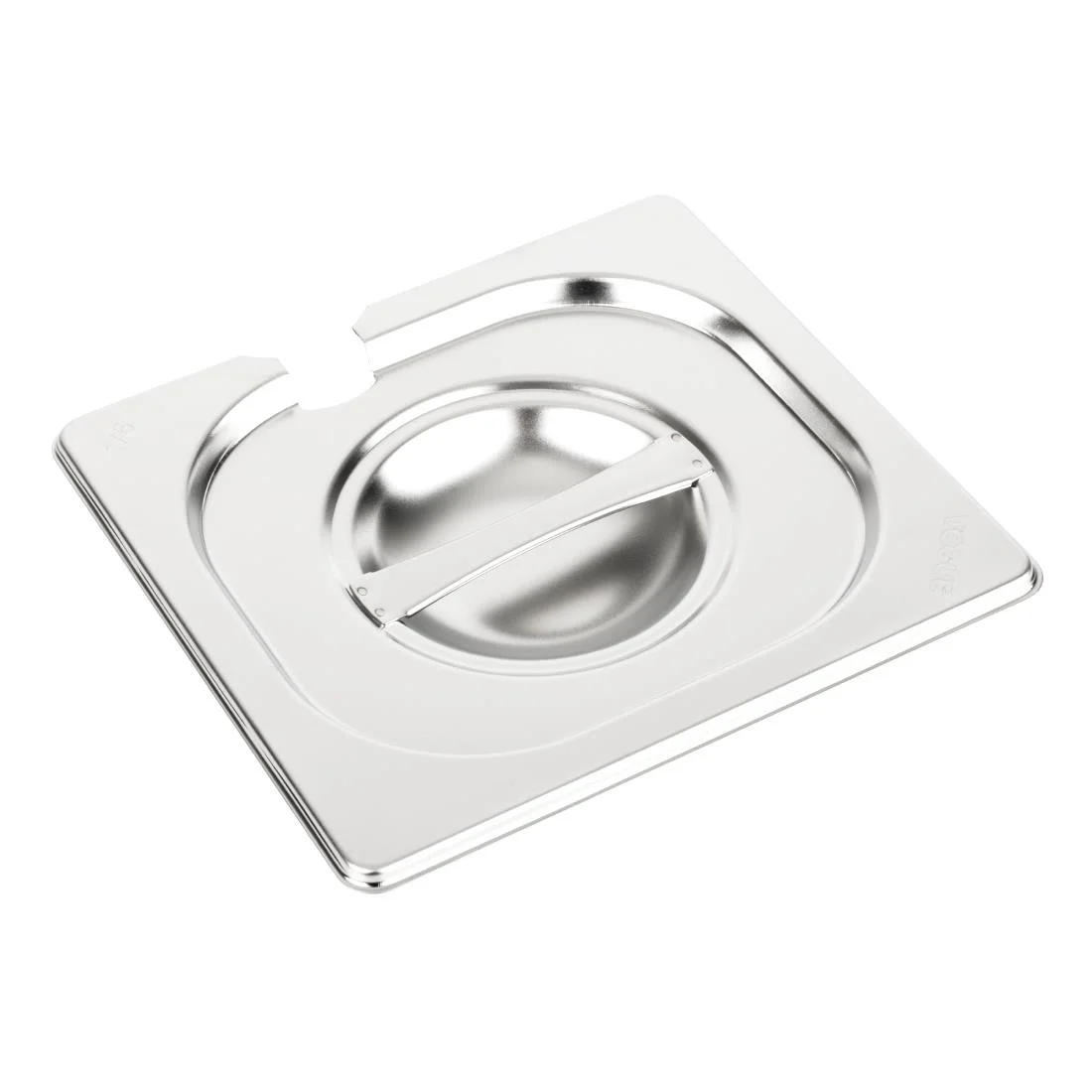 Vogue Stainless Steel 1/6 Gastronorm Notched Lid - Image 3