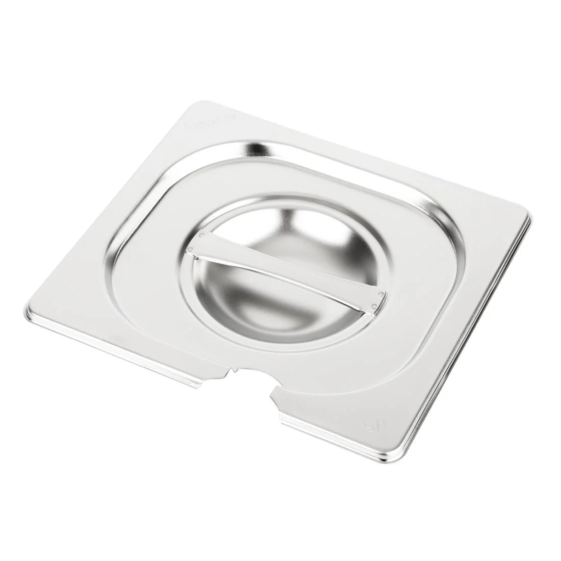 Vogue Stainless Steel 1/6 Gastronorm Notched Lid - Image 4