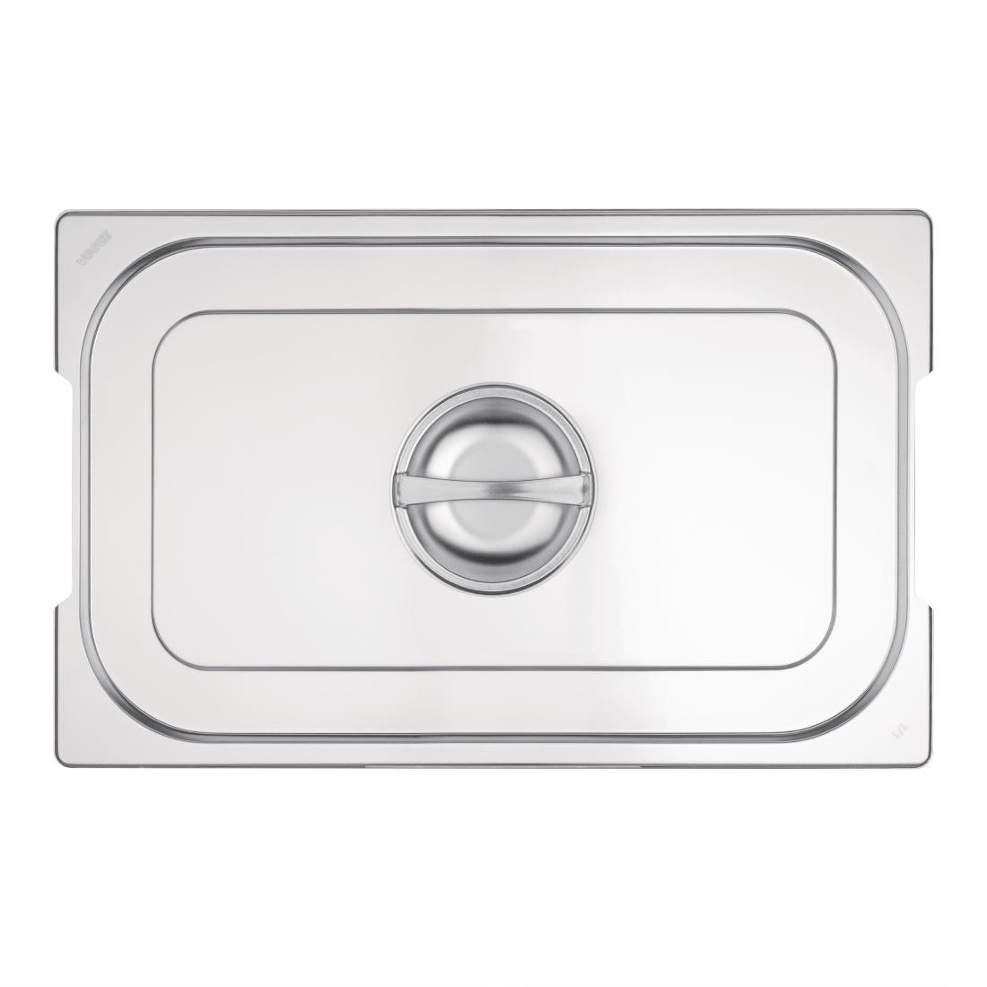 Vogue Stainless Steel 1/1 Gastronorm Handled Pan Lid