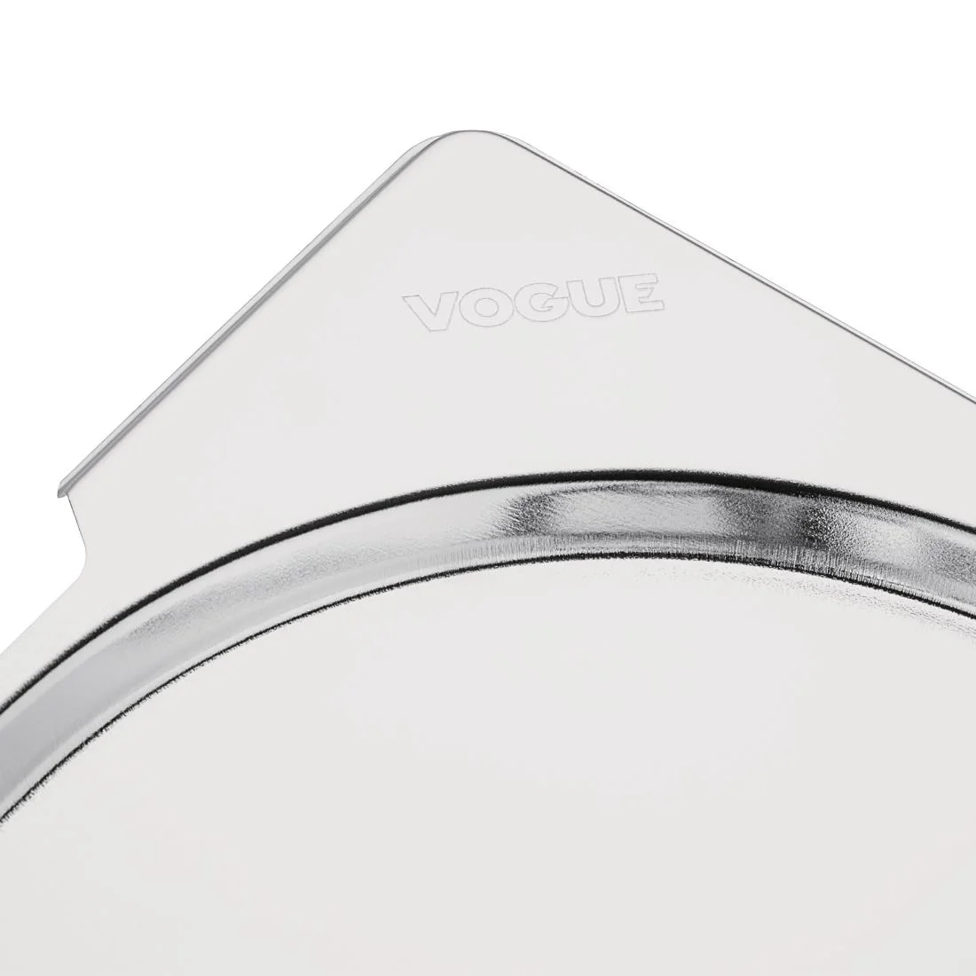 Vogue Stainless Steel 1/2 Gastronorm Handled Pan Lid - Image 4