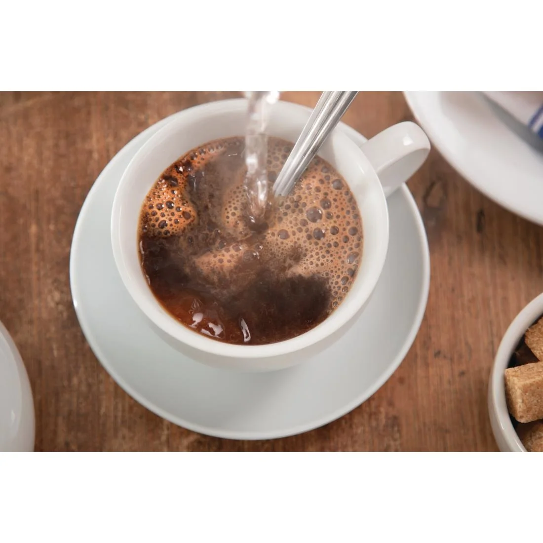Olympia Whiteware Cappuccino Cups 284ml 10oz - Image 5