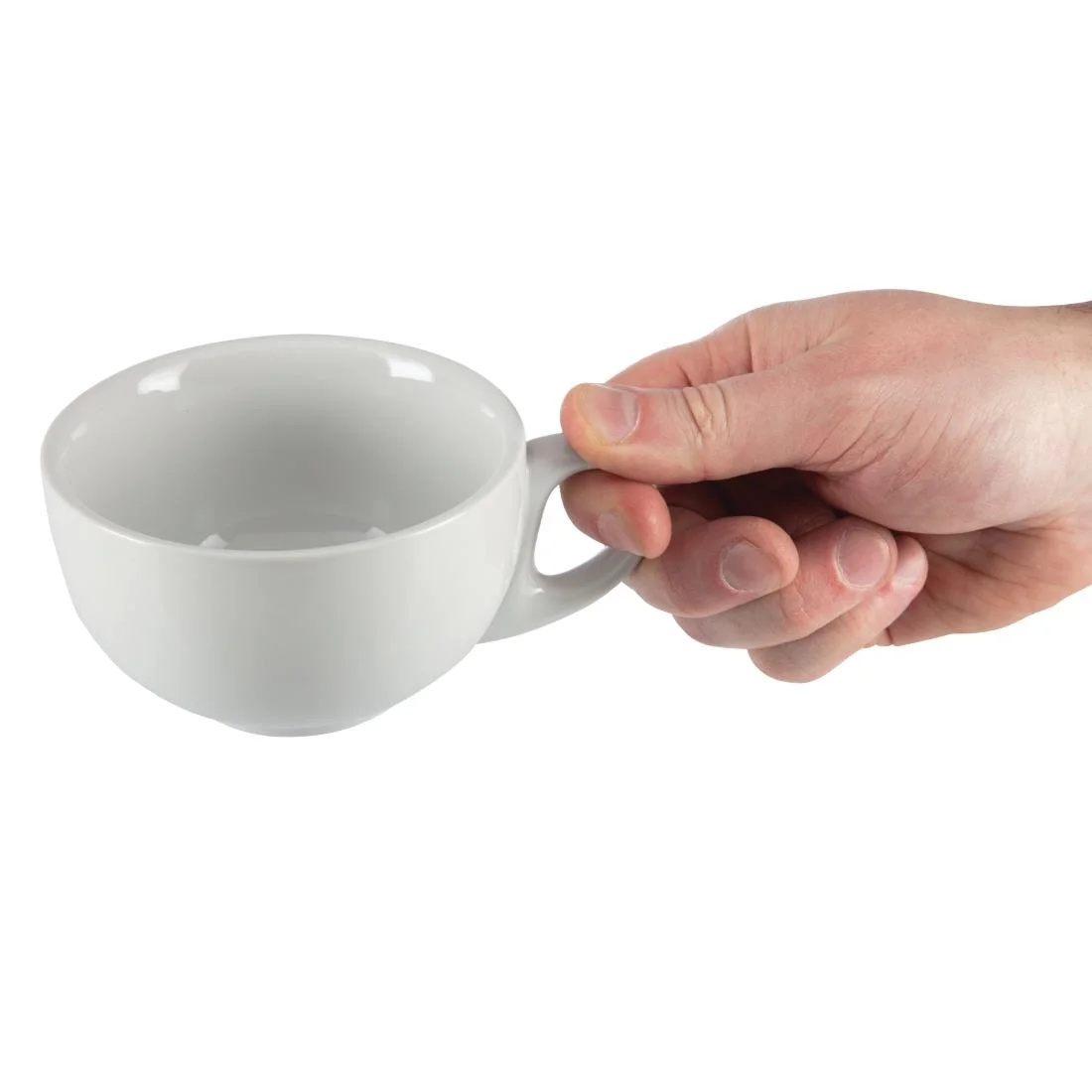 Olympia Whiteware Cappuccino Cups 284ml 10oz - Image 6