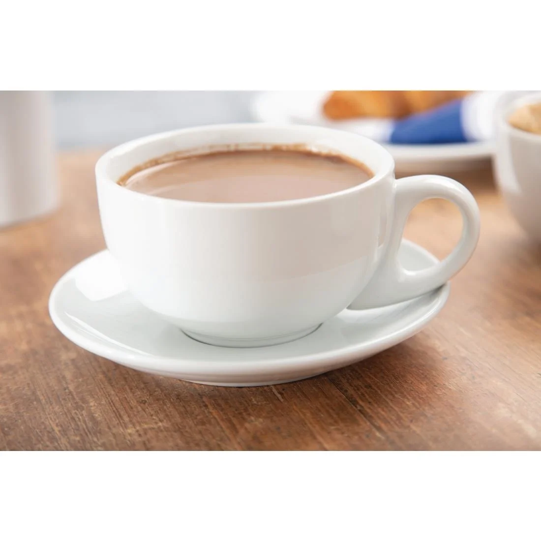 Olympia Whiteware Cappuccino Cups 284ml 10oz - Image 4