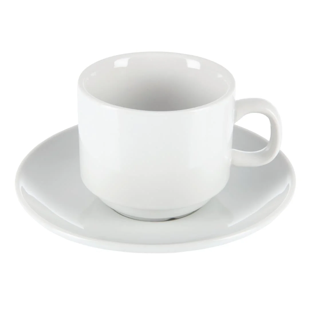 Olympia Whiteware Stacking Saucers - Image 4