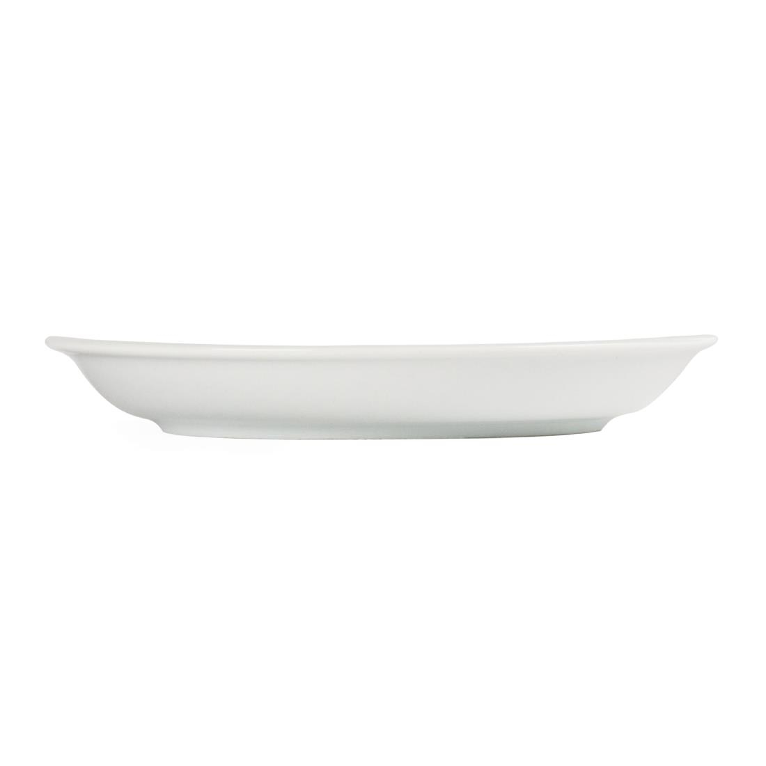Olympia Whiteware Cappuccino Saucers