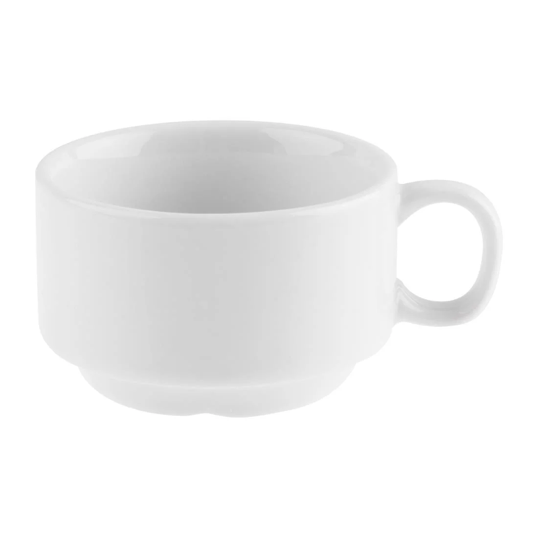Olympia Whiteware Stacking Espresso Cups 85ml 3oz - Image 2