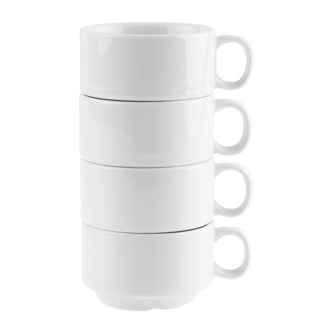 Olympia Whiteware Stacking Espresso Cups 85ml 3oz - Image 3