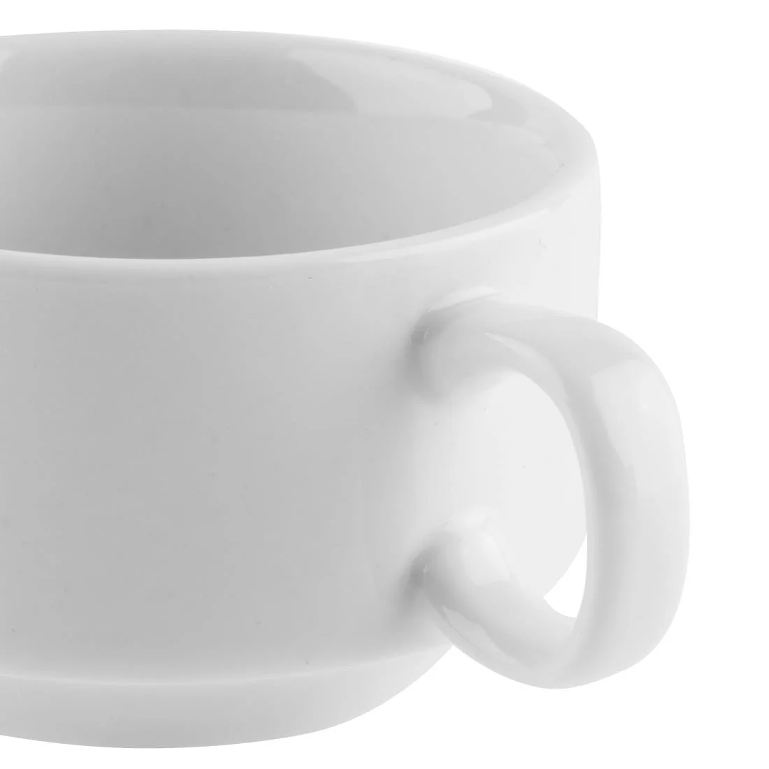 Olympia Whiteware Stacking Espresso Cups 85ml 3oz - Image 4