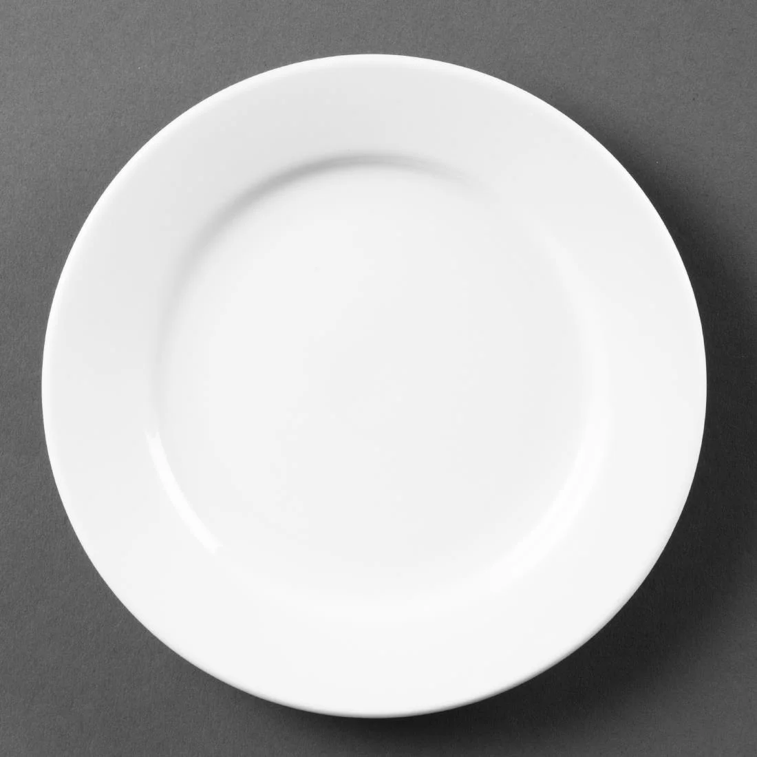 Olympia Whiteware Wide Rimmed Plates 165mm - Image 1