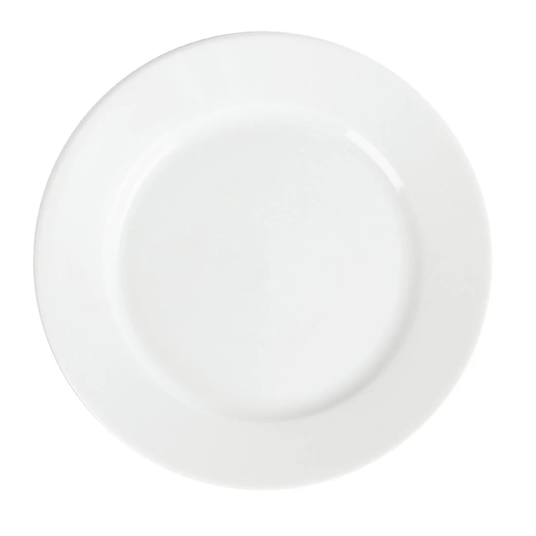 Olympia Whiteware Wide Rimmed Plates 202mm - Image 2