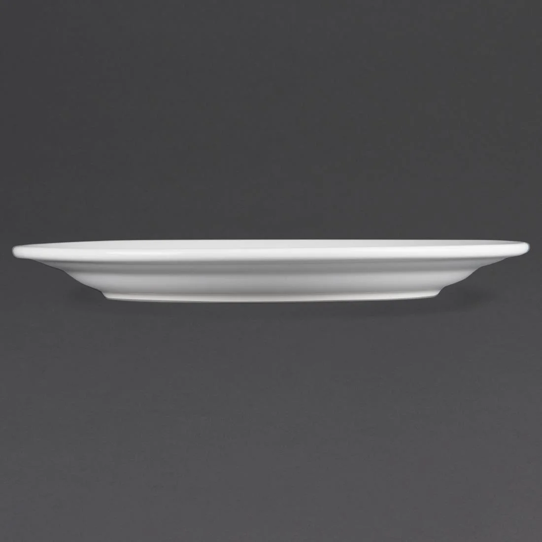 Olympia Whiteware Wide Rimmed Plates 250mm - Image 5