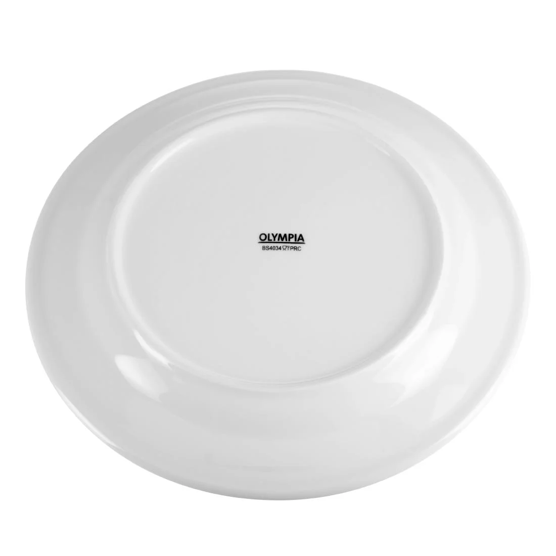 Olympia Whiteware Wide Rimmed Plates 250mm - Image 6