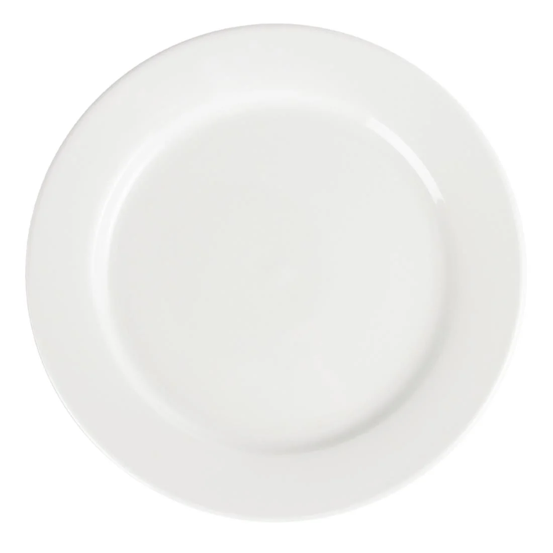 Olympia Whiteware Wide Rimmed Plates 280mm - Image 2