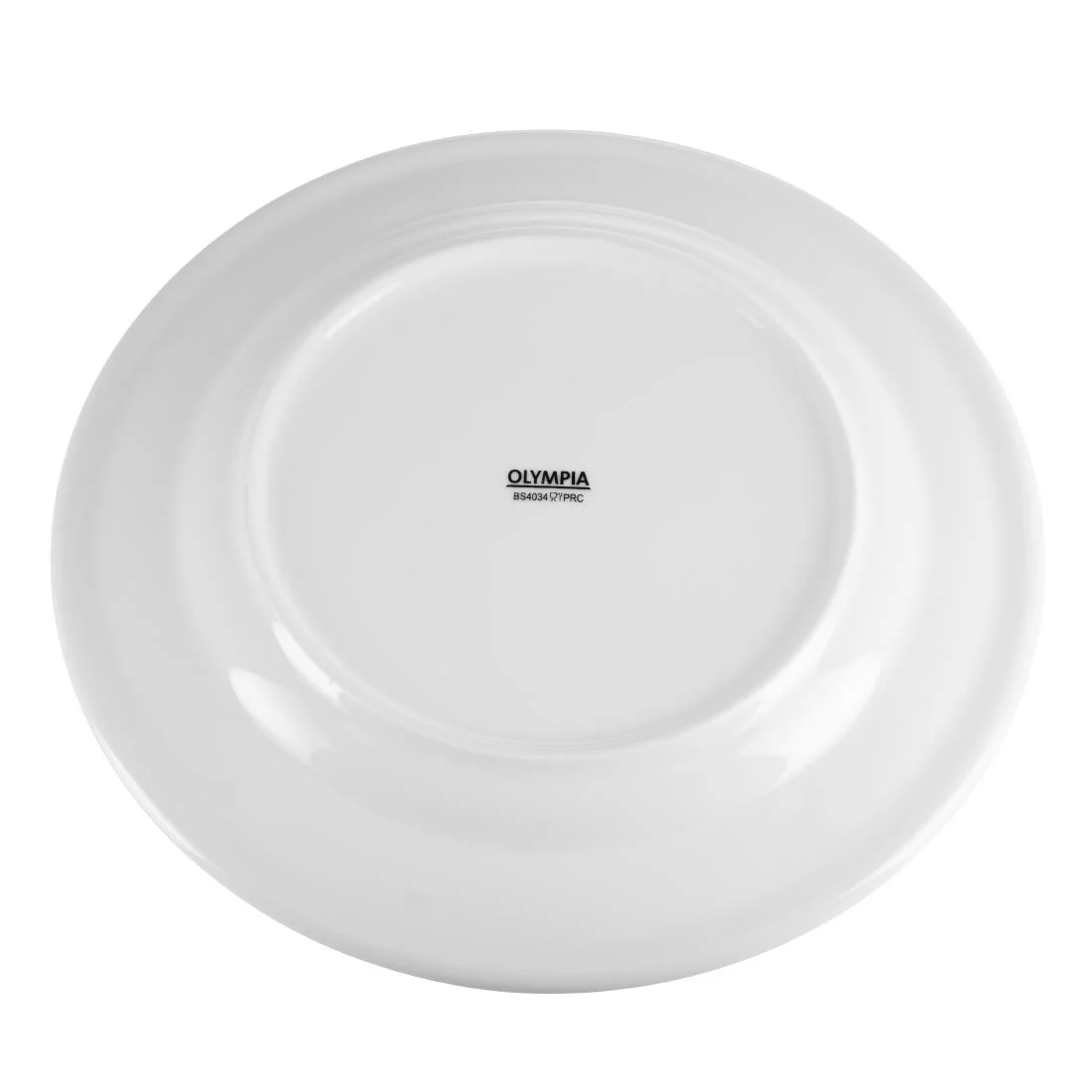 Olympia Whiteware Wide Rimmed Plates 280mm - Image 7