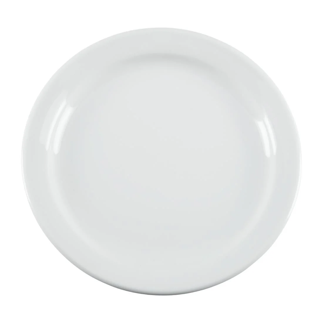 Olympia Whiteware Narrow Rimmed Plates 180mm - Image 2