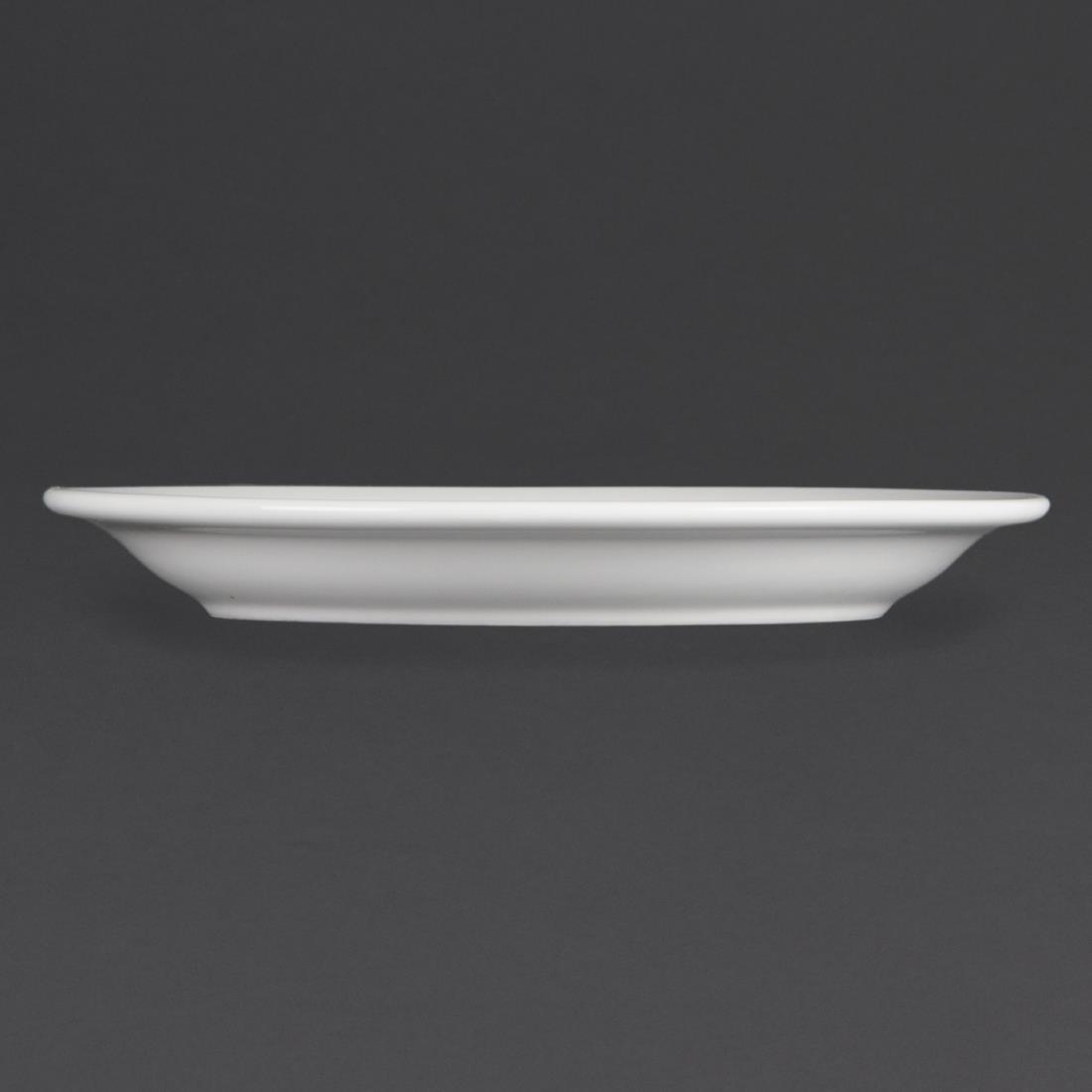 Olympia Whiteware Narrow Rimmed Plates 202mm