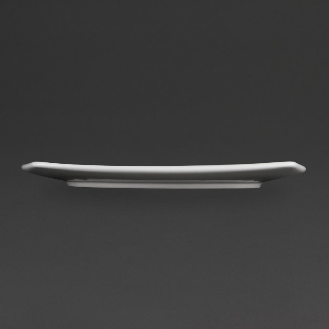 Olympia Whiteware Rounded Square Plates 270mm