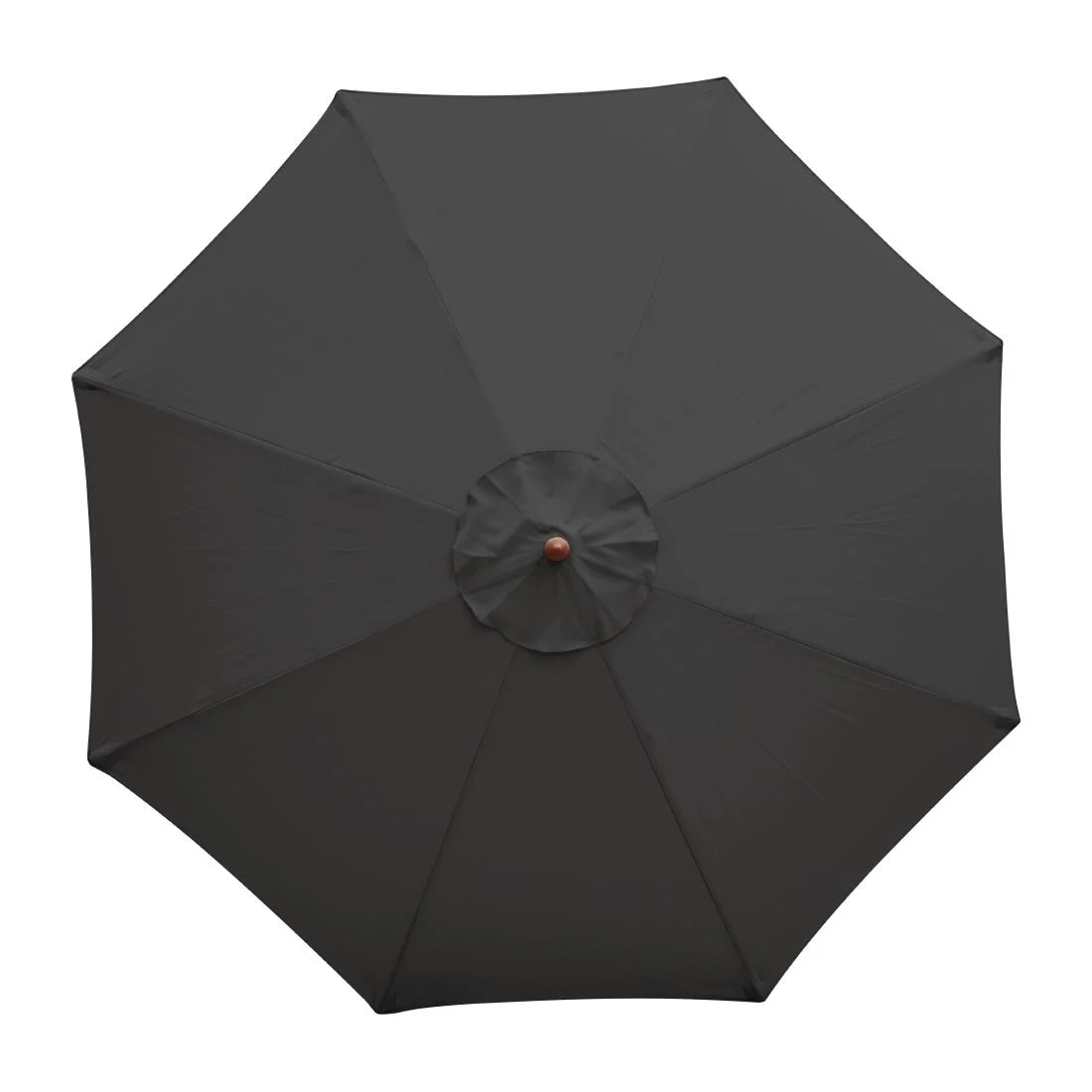 Bolero Round Parasol 3m Diameter Black - Image 5
