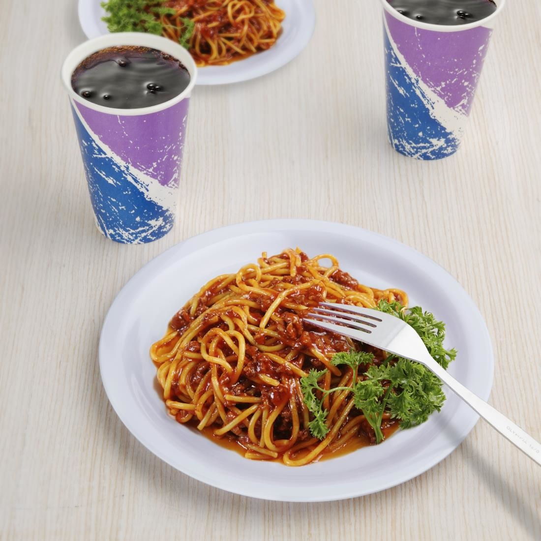 Kristallon Melamine Narrow Rimmed Plates 229mm