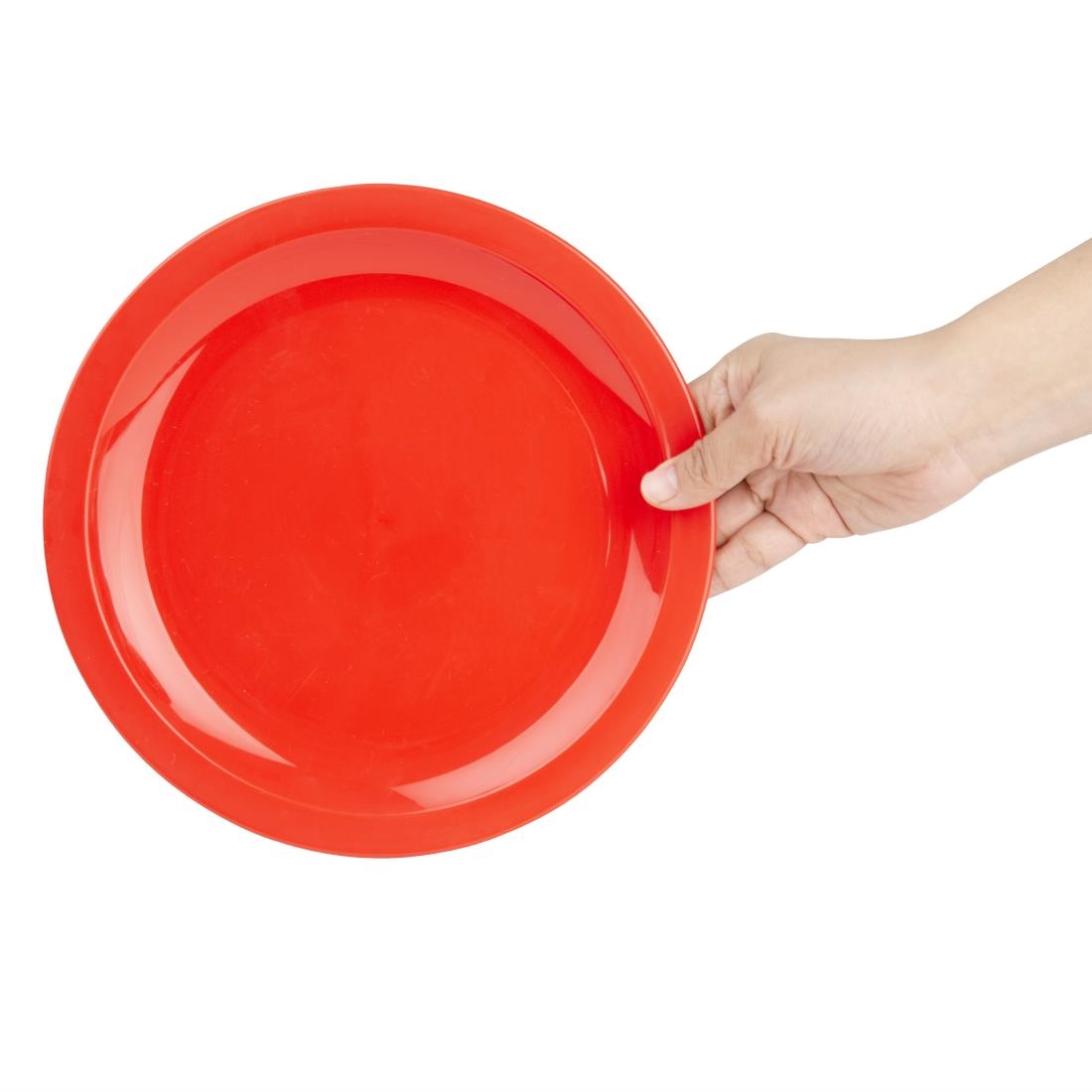 Kristallon Polycarbonate Plates Red 230mm