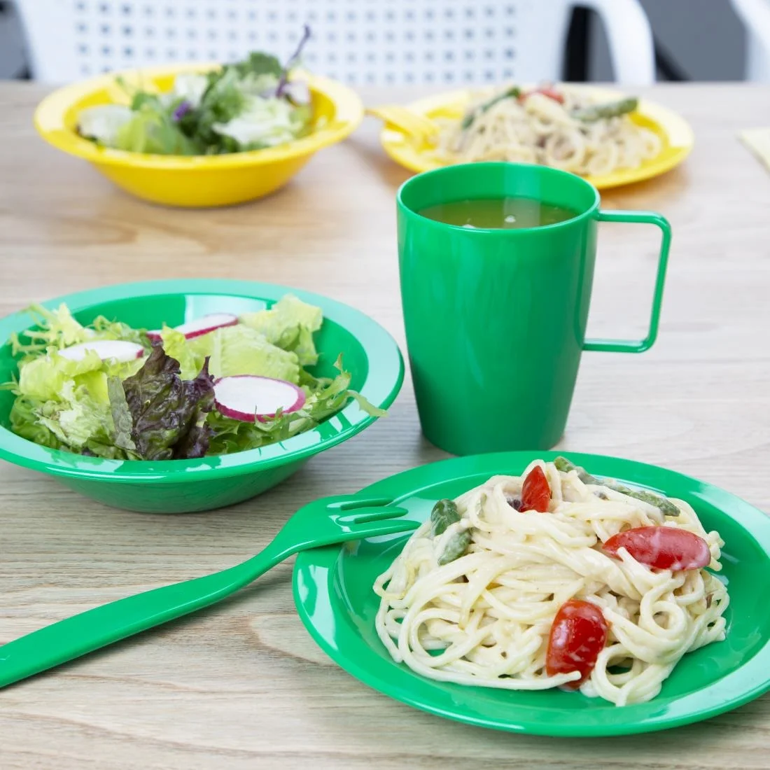 Kristallon Polycarbonate Bowls Green 172mm - Image 5
