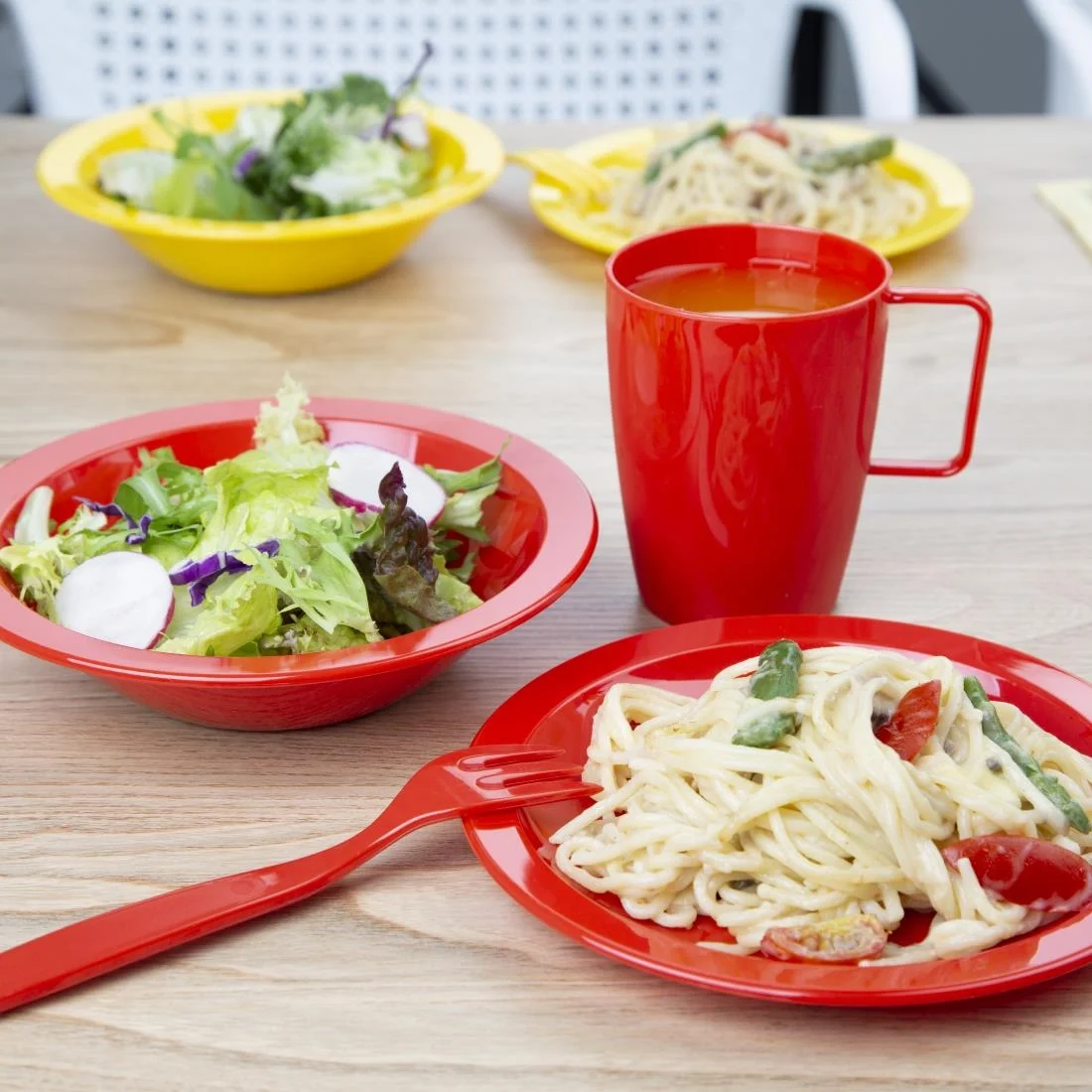 Kristallon Polycarbonate Bowls Red 172mm - Image 5