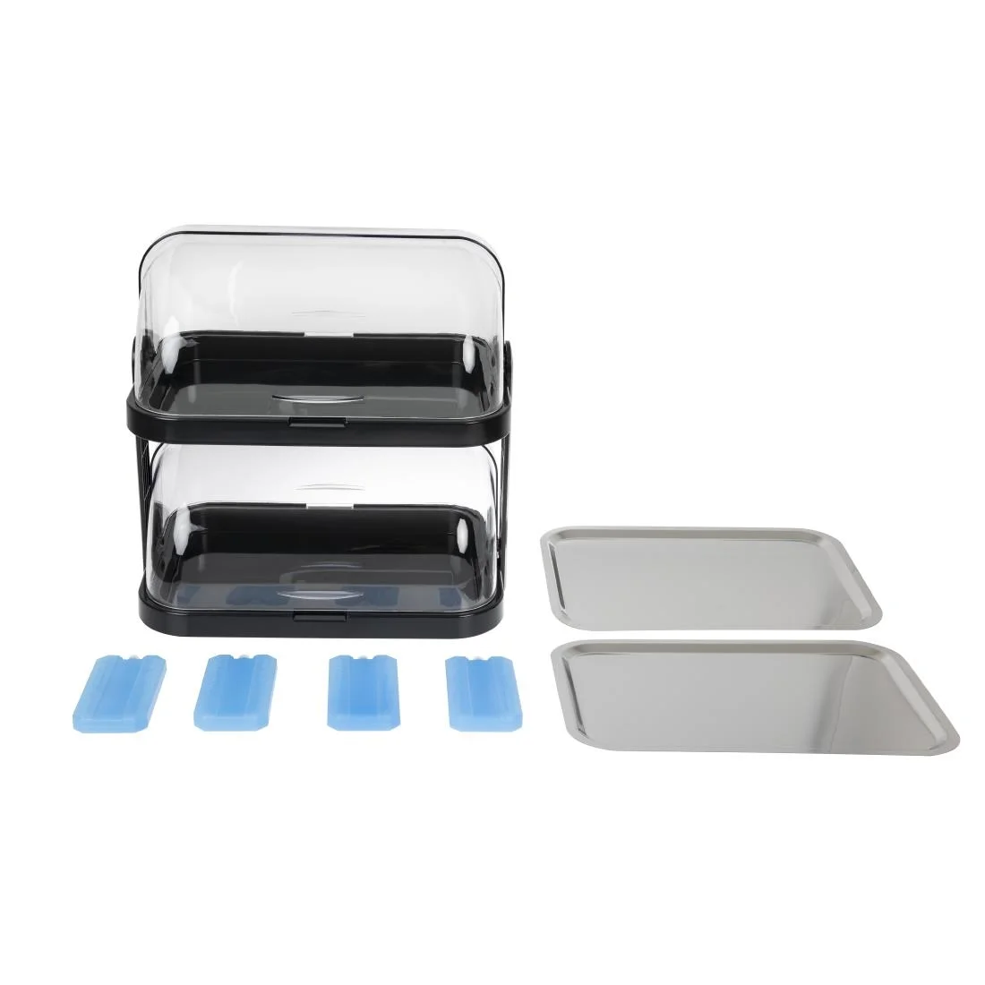 Double Decker Roll Top Cool Display Trays - Image 8
