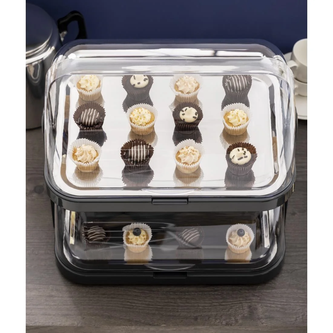 Double Decker Roll Top Cool Display Trays - Image 10