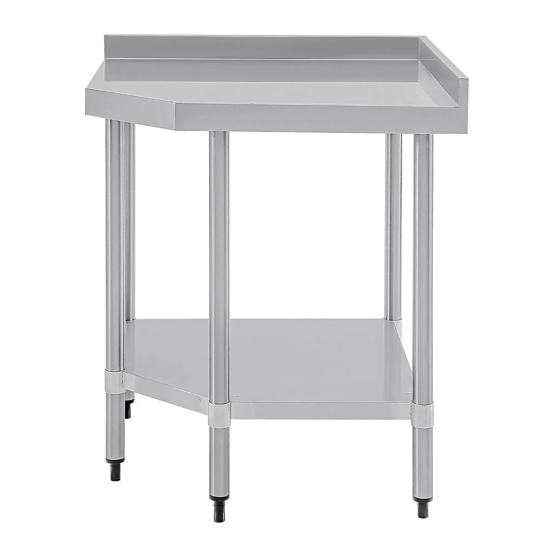 Vogue Stainless Steel Corner Table 600mm - Image 2