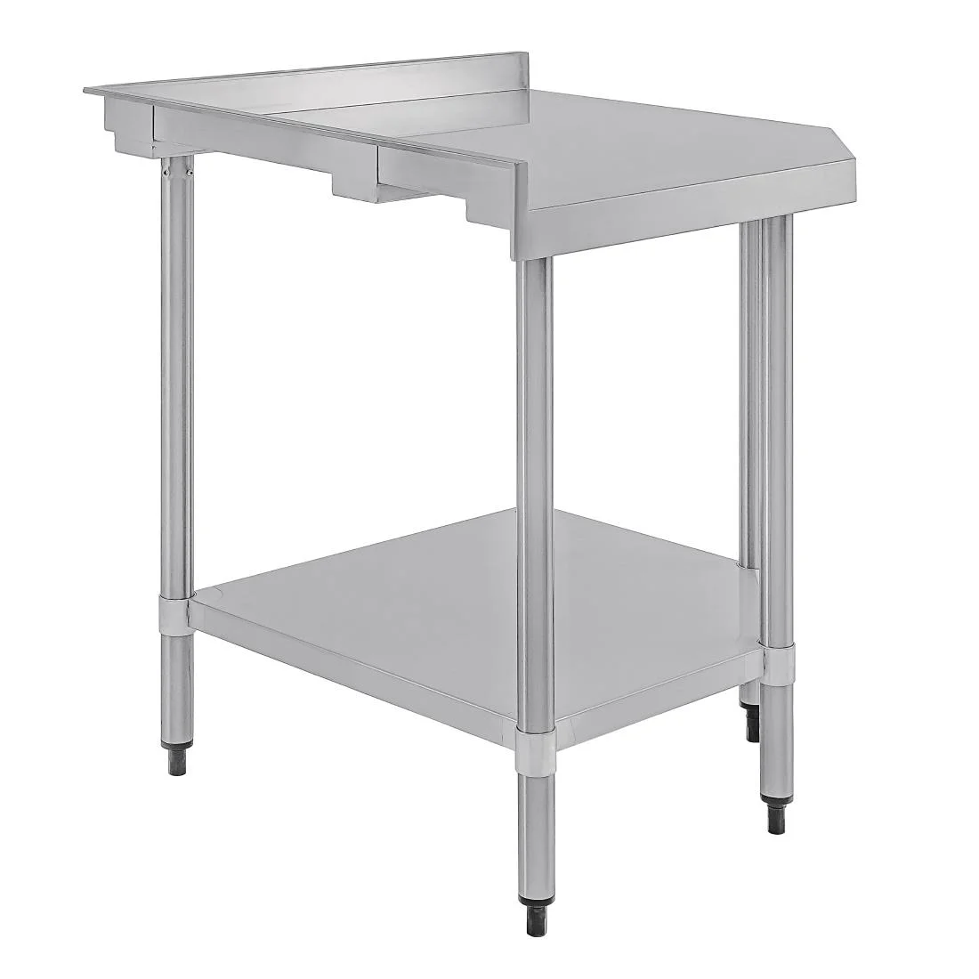 Vogue Stainless Steel Corner Table 600mm - Image 3