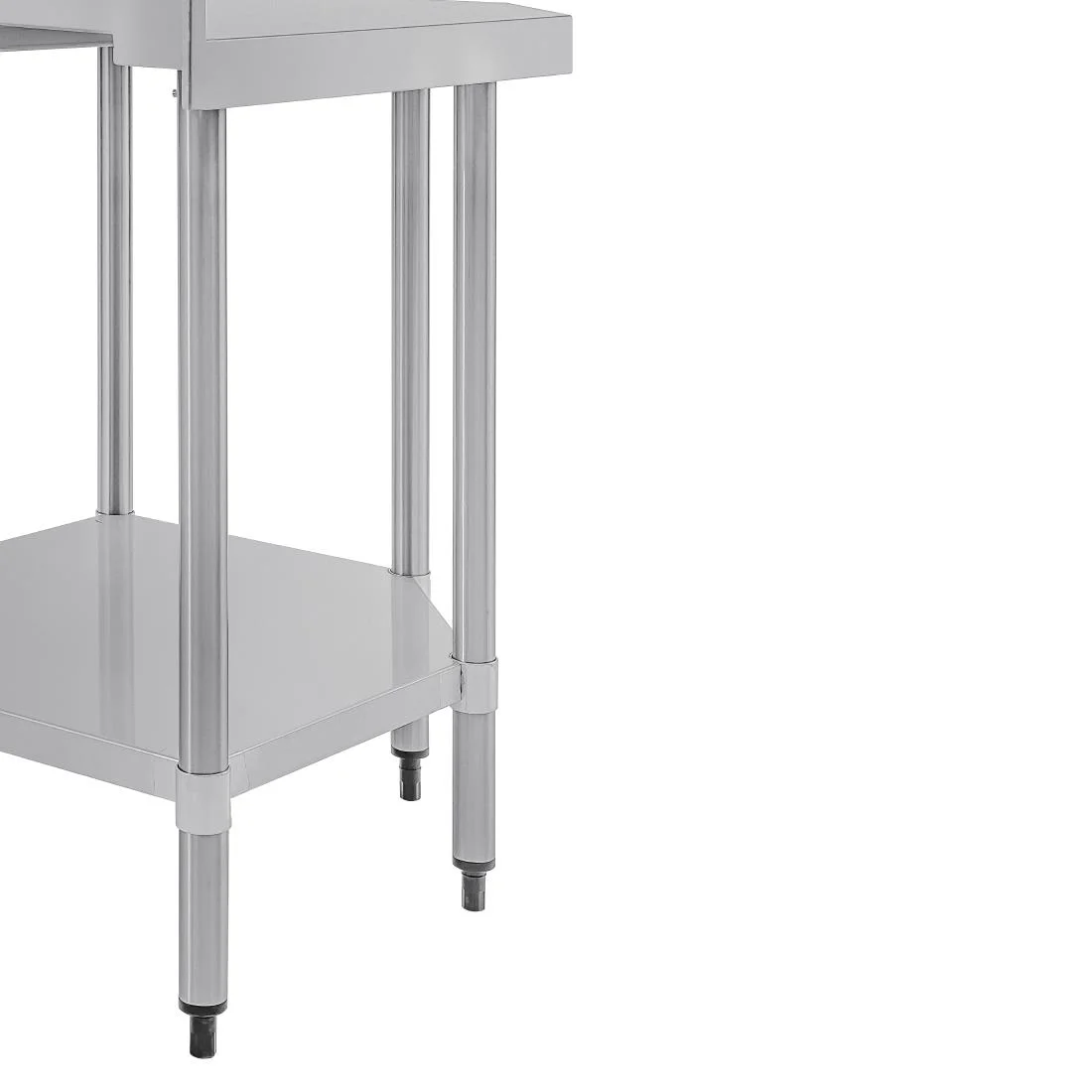 Vogue Stainless Steel Corner Table 600mm - Image 4