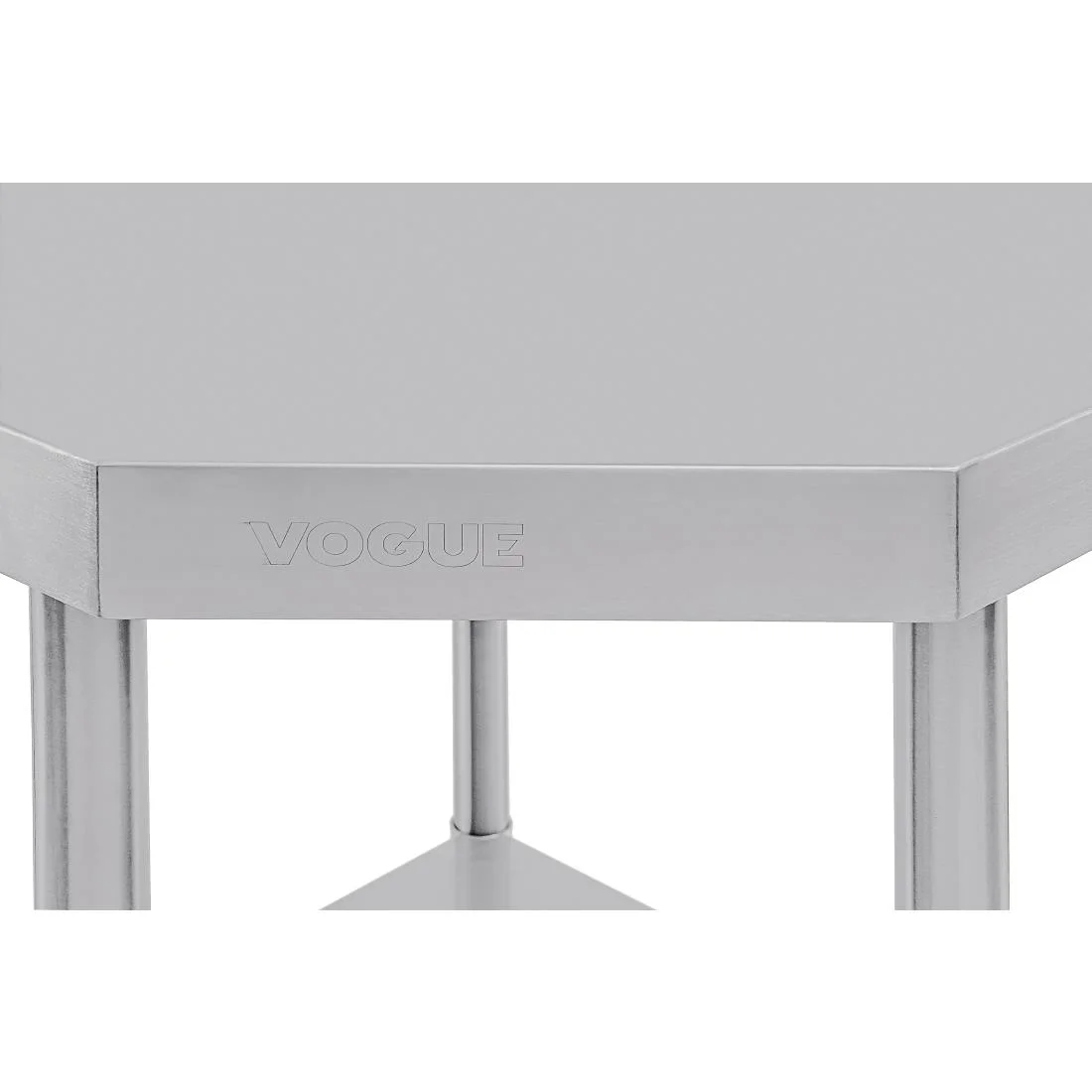 Vogue Stainless Steel Corner Table 600mm - Image 5