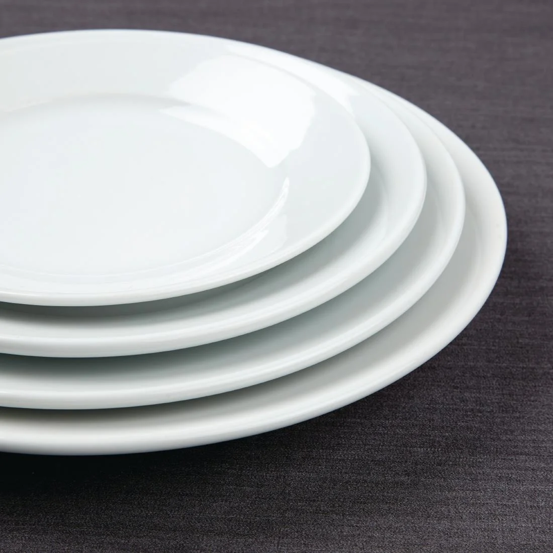 Olympia Athena Wide Rimmed Plates 254mm (4 Pack) - Image 3