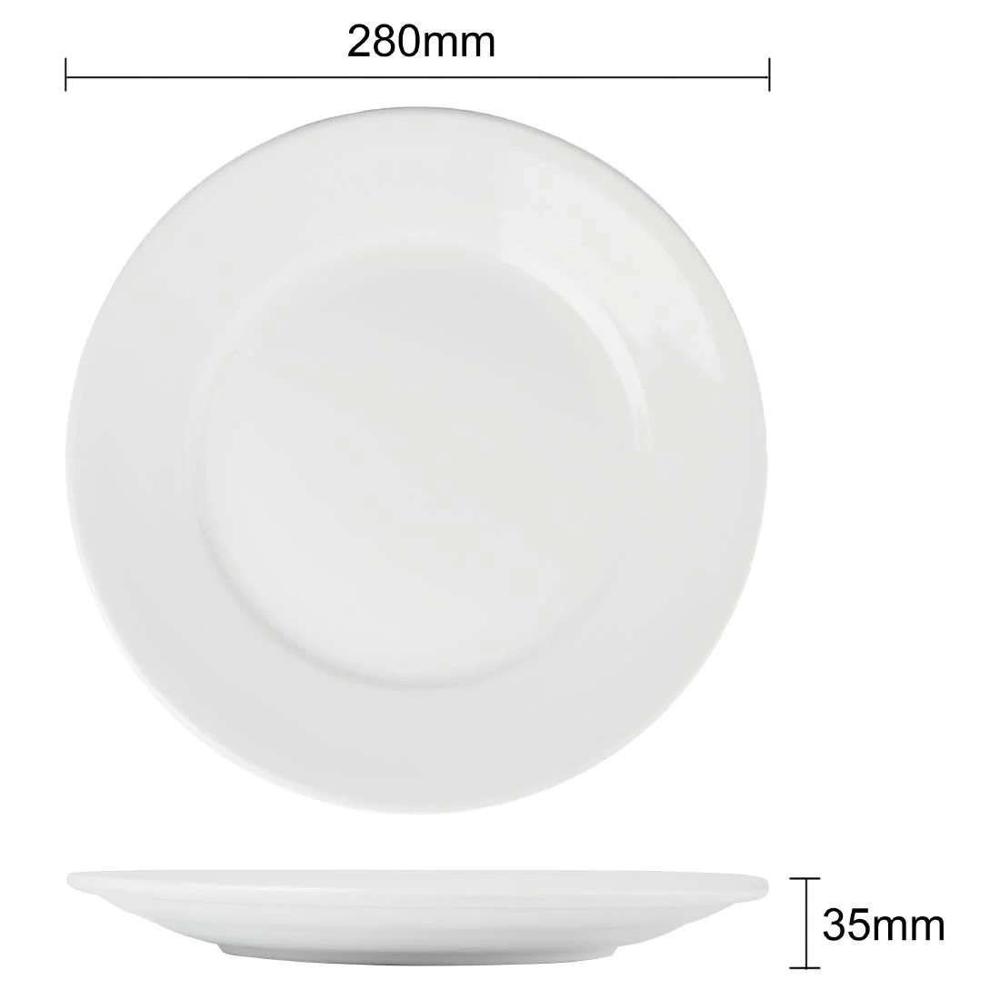 Athena Hotelware Wide Rimmed Plates 280mm - Image 8