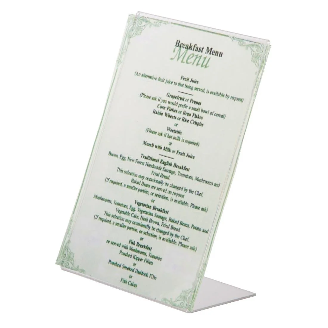 Slanted Acrylic Menu Holder - Image 2