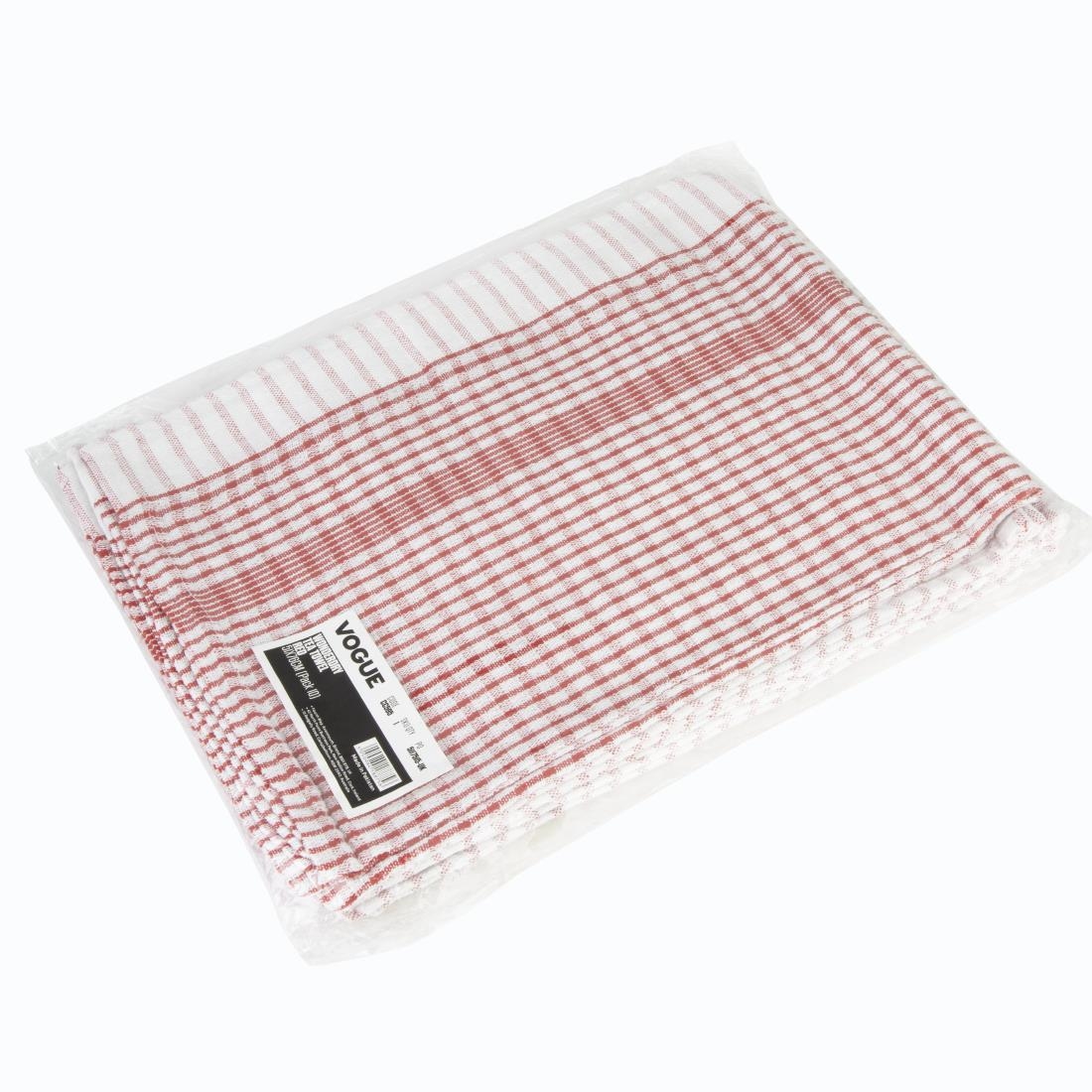 Vogue Wonderdry Red Tea Towels
