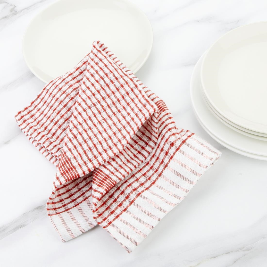 Vogue Wonderdry Red Tea Towels