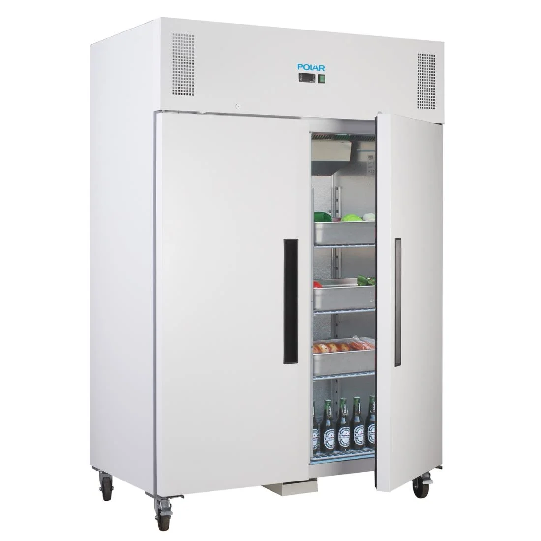 Polar Double Door Fridge White 1200Ltr - Image 4