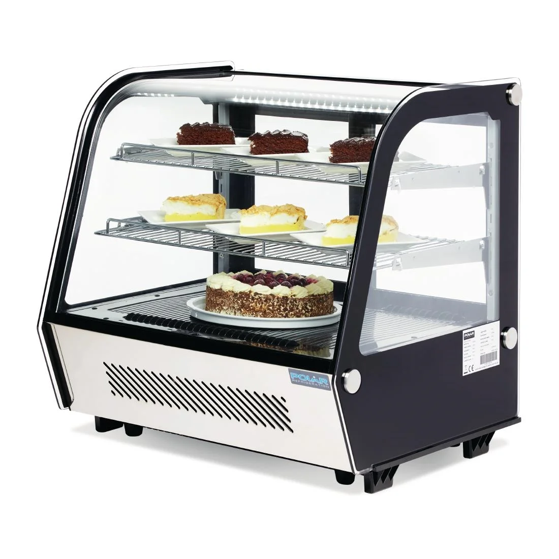Polar G-Series Energy Efficient Countertop Food Display Fridge Black 120Ltr - Image 13