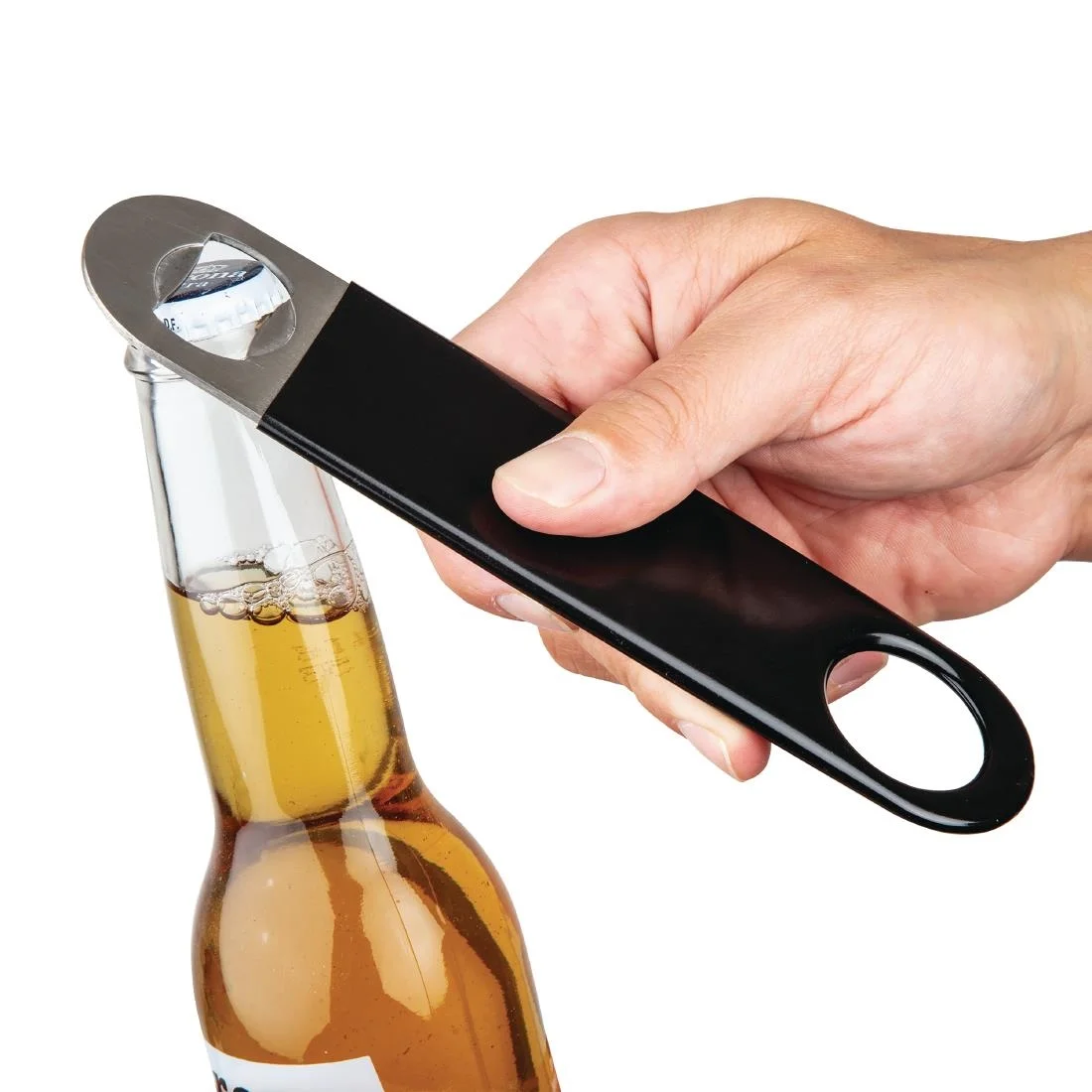 Olympia Bar Blade Bottle Opener with PVC Grip - Image 2